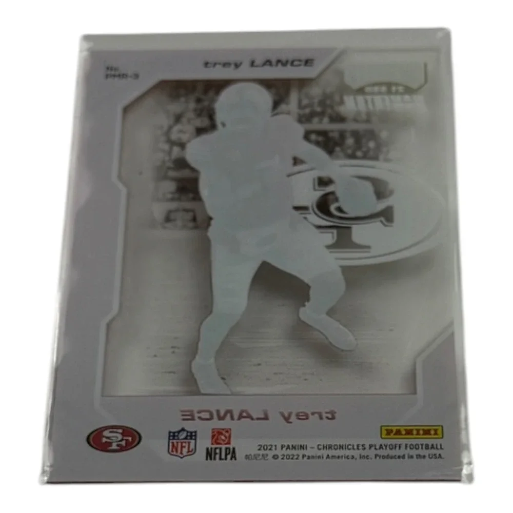 2021 Panini Chronicles Playoff Trey Lance Rookie Red Die-Cut PMD-3 49ers QB